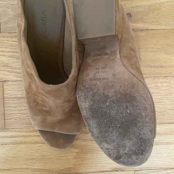 Vince Tan Suede Mules - Picture 4 of 5